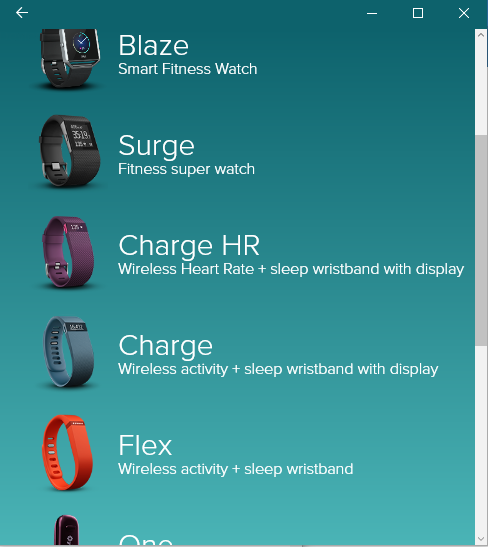 Fitbit Surge GPS HR app windows 10 setup