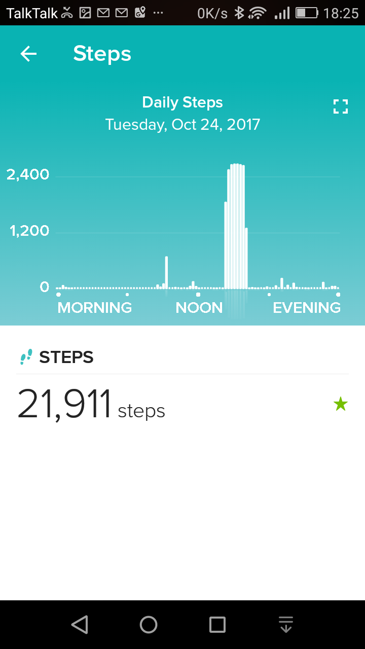 daily-steps-summary-ionic-fitbit app