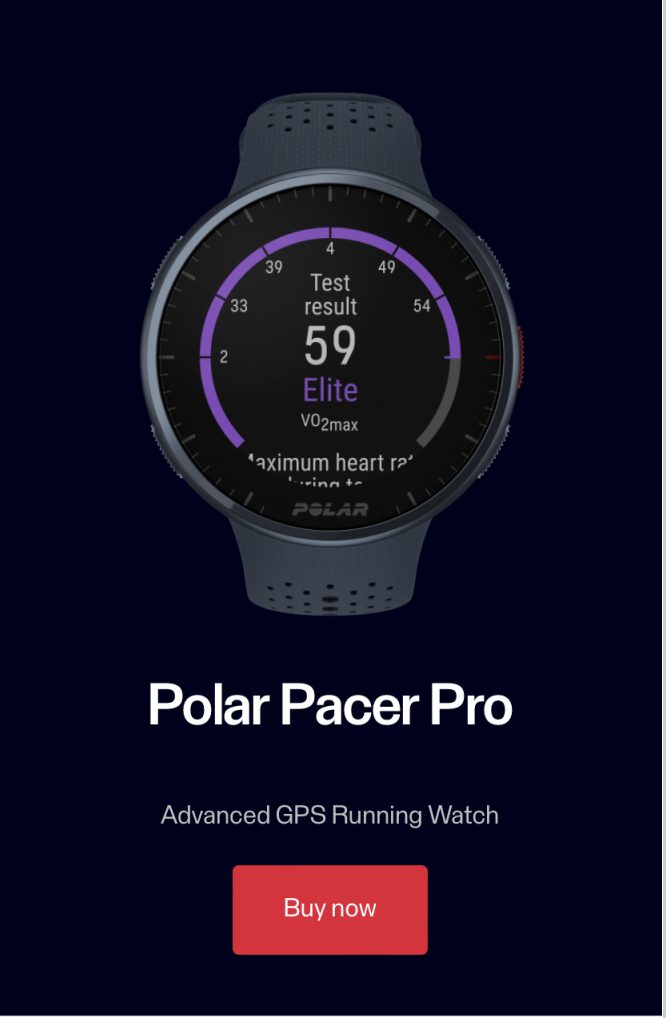 Polar Pacer Pro Advanced GPS Sports Smartwatch ( Carbon Gray