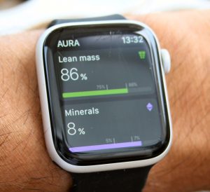 Aura Strap 2 watch app lean mass minerals
