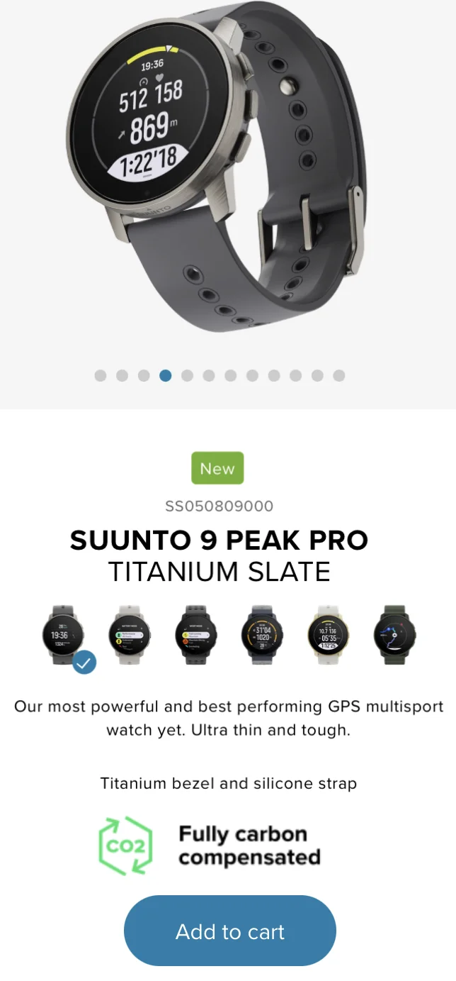 Buy Suunto 9 Peak Pro