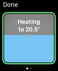 EVE Thermo on Apple Watch, Apple Home