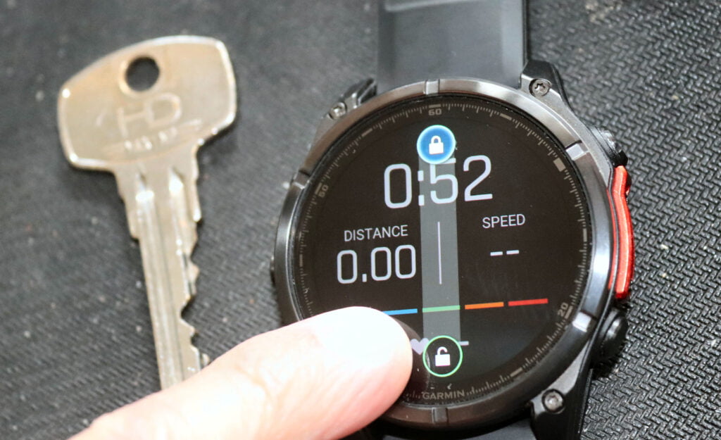 Garmin Fenix 8 - temporary Touchscreen Unlock