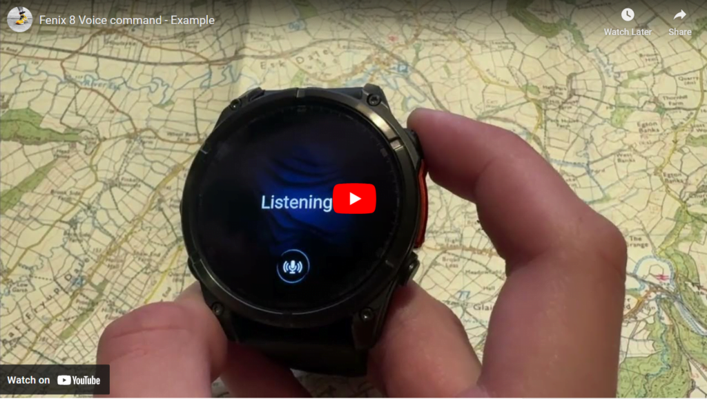 Garmin Fenix 8 voice Commands